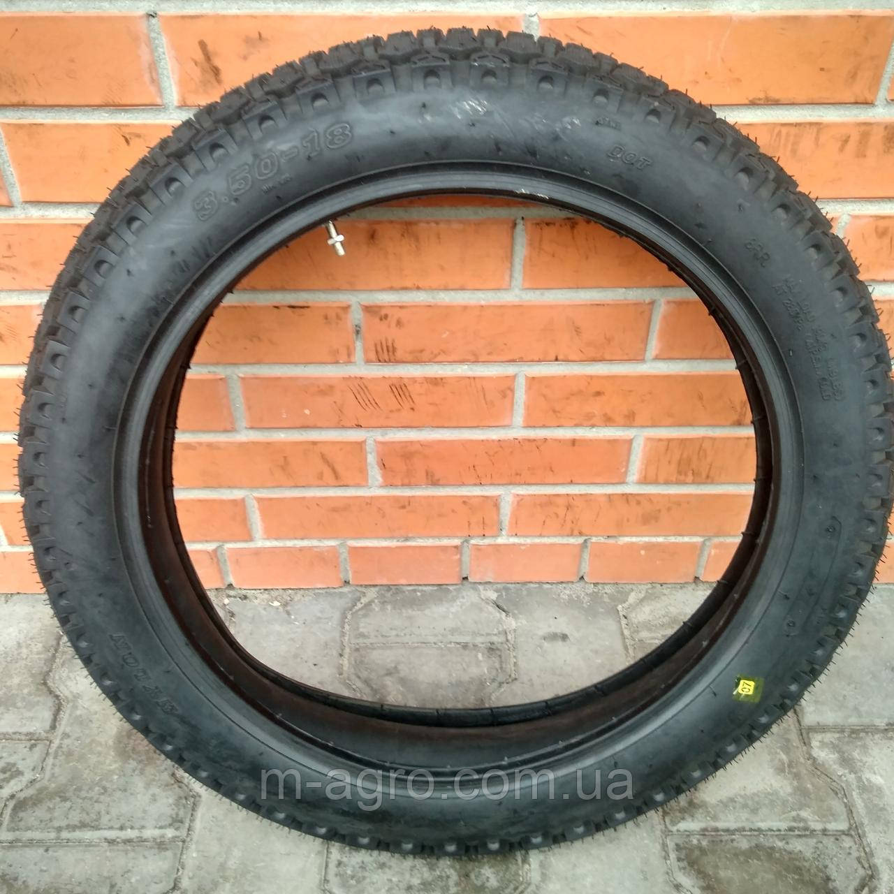 Покришка з камерою 3.50-18 (вир-во SC-TYRE)