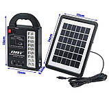 Портативна сонячна станція, кемпінговий ліхтар DAT AT-999, power bank, solar, фото 3