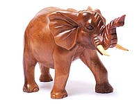 Статуэтка слон деревянный массив дерева высота 17см длина 25см