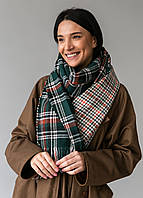 Шарф теплий Клітинка 190х55 см.