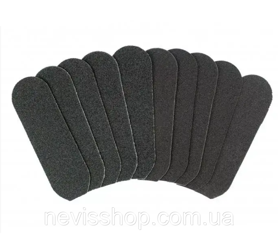 Змінне полотно для педикюрної тертушки 80 і 180 гріт, 105x33 мм, 10 шт