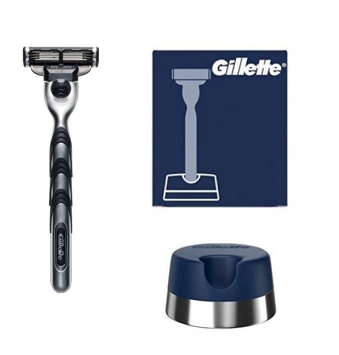 Бритва Gillette Mach3 1 картридж + оригінальна підставка 012431