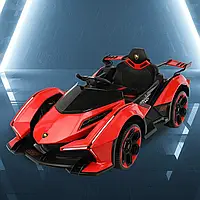 Детский электромобиль Lamborghini (2 мотора 35W, аккум. 12V8AH, MP3, USB,свет, EVA) M 4865EBLR-3 Красный