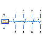 Контактор ESB24-22 , 25А, 4Р, 2НO+2НЗ, 230V АC/DC, фото 2