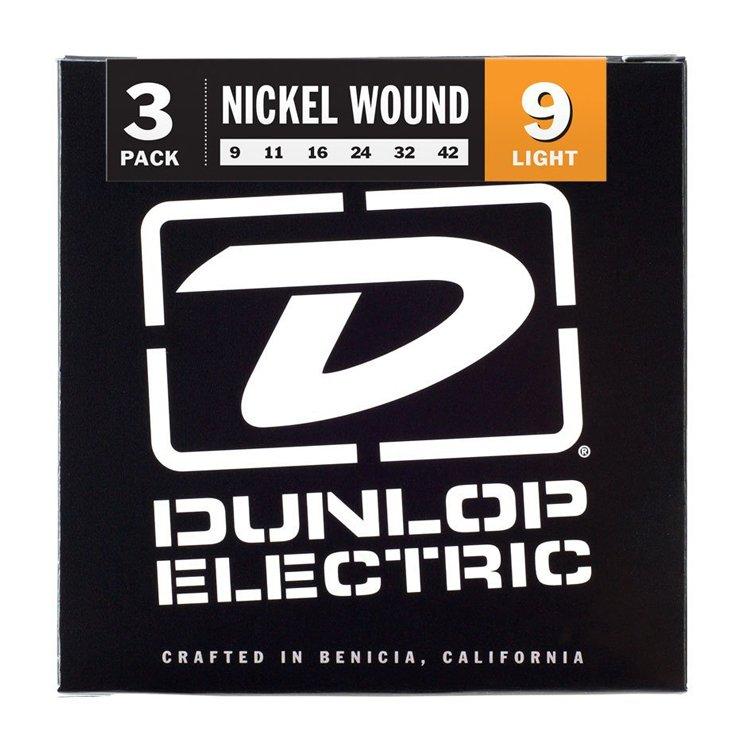 Струни для електрогітари Dunlop 3PDEN0942 Nickel Wound (3 комплекта), фото 1