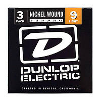 Струни для електрогітари Dunlop 3PDEN0942 Nickel Wound (3 комплекта)