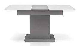 Стіл обідній зі склом розкладний в сучасному стилі Сіріус Мікс меблі, колір сірий