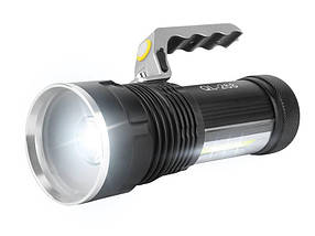 Світлодіодний потужний міцний ліхтар QL-268 з функцією SOS + акумулятор в комплекті у подарунок, фото 2