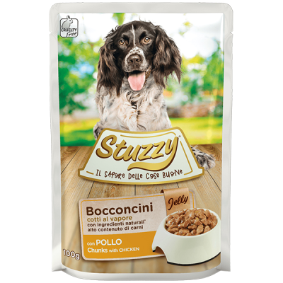 Вологий корм для собак Stuzzy (Штузі) Dog Chicken шматочки в желе з куркою 100 г