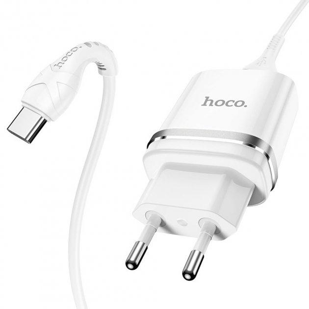 МЗП Hoco N1 Ardent 1xUSB 2.4A 12W +кабель Type-C White