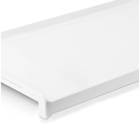 Віконний відлив оцинкований STANDART (білий RAL - 9003 глянцевий) від 80 мм, фото 1