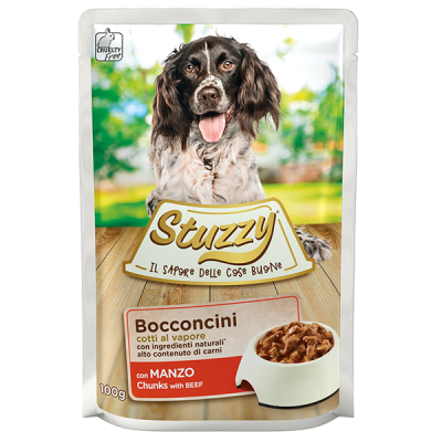 Вологий корм для собак Stuzzy (Штузі) Dog Beef шматочки в соусі з яловичиною 100 г