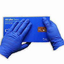 Рукавички нітріловісині  NITRYLEX Basic (3 г) XL 100 шт