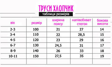 Труси боксери для хлопчика набір 3 пари від 2 до 10 років, арт. ТМ027, фото 2