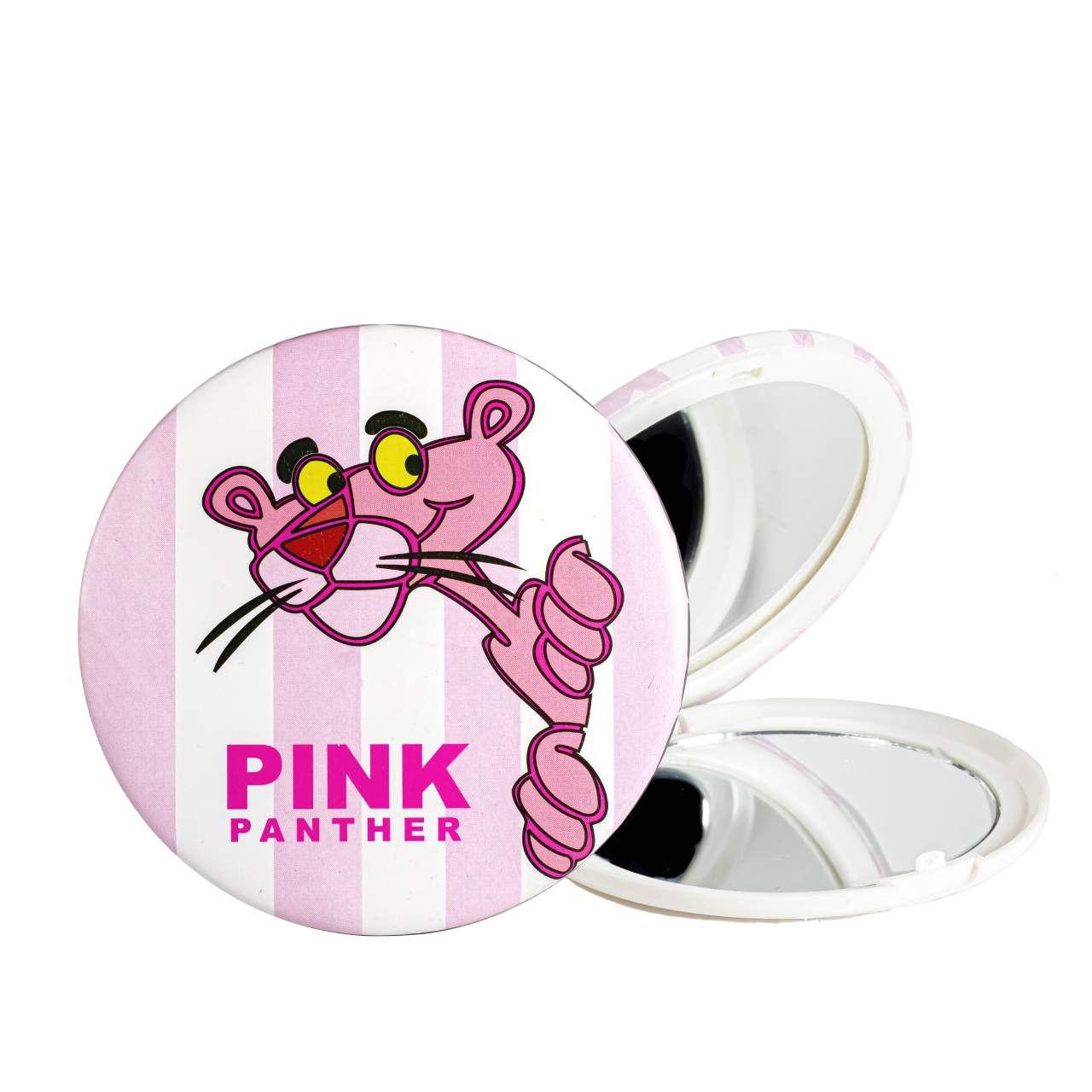Дзеркало косметичне Cosmetic Mirror Pink Pante кишенькове подвійне кругле, фото 1