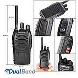 Комплект з п'яти рацій Baofeng BF-888S + Гарнітура 5шт з кнопкою РТТ+Ремінець на шию Mirkit, фото 2