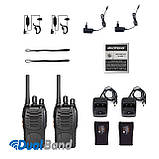 Комплект з п'яти рацій Baofeng BF-888S + Гарнітура 5шт з кнопкою РТТ+Ремінець на шию Mirkit, фото 3