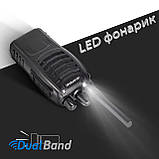 Комплект з п'яти рацій Baofeng BF-888S + Гарнітура 5шт з кнопкою РТТ+Ремінець на шию Mirkit, фото 4