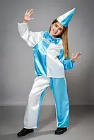 Маскарадний костюм Петрушки з атласу зріст 116-140