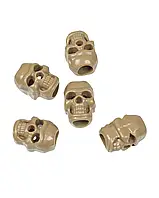 Набор стопперов для молнии/темляка CORD STOPPER SKULL Coyote 2,3 x 1,2 x 0,9 cm