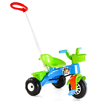 Детский трехколесный велосипед с родительской ручкой Pilsan 07-137 пластиковые колеса с прорезиненой
