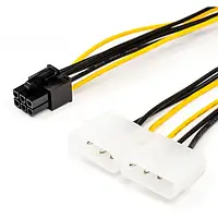 Кабель питания видеокарт Atcom 16185 6pin to 2molex 15 см