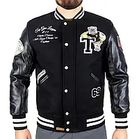 Куртка демісезонна Sturm Mil-Tec Baseball Jacket Top Gun League Black S