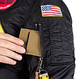 Куртка льотна демісезонна Sturm Mil-Tec Flight Jacket Top Gun Aie Force Black 3XL, фото 9