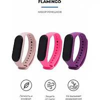 Набор ремешков для фитнес-браслета ArmorStandart для Xiaomi Mi Band 4/3 Flamingo (ARM56668)