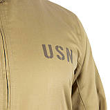 Куртка-бомбер USN-37J1 Pilot Jacket Bush Brown S, фото 4