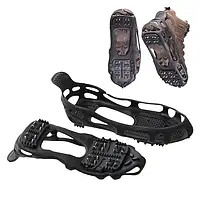 Ледоходы-ледоступы BOOT SPIKES OVERSHOE (антискользящие накладки на обувь) Black 35-39