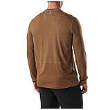 Реглан 5.11 Tactical PT-R Charge Long Sleeve 2.0 Battle Brown Heather L, фото 2