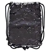 Сумка-мешок для обуви Yes Black Sequins 39см 557659 черный