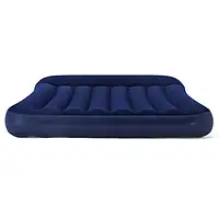 Надувной матрас Bestway Pavillo Roll & Relax 67682 Blue с подголовником (203x152x30)