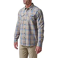 Рубашка тактическая 5.11 Tactical Gunner Plaid Long Sleeve Shirt Badlands Tan Plaid L