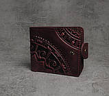 Шкіряний гаманець ручної роботи "Етно", фото 4