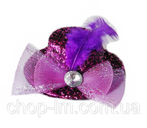 Капелюх "Блиск" бузковий