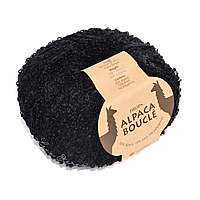 Пряжа Drops Alpaca Boucle 8903 Чёрный