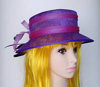 Шляпа женская "Совершенство" фиолетовая