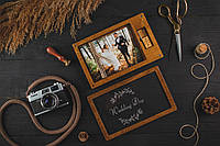 Деревянная коробочка для фотографий и флешка с гравировкой (Perfection Frame) Под фото 13х18 см, 16 Gb
