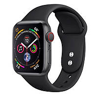 Ремешок для Apple Watch 40 размер L силиконовый ремешок для часов эпл вотч 40 черный WTC