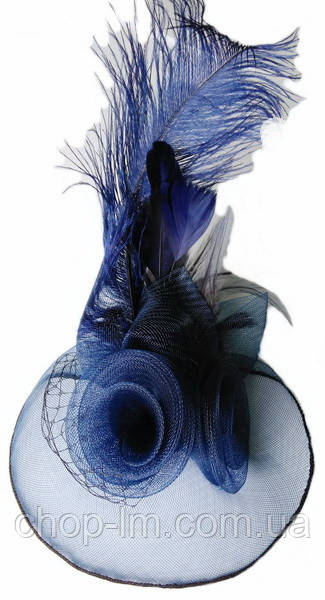 Вуалетка "Ефект" темно-синя