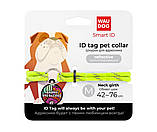 Шнурок для адресника Waudog з паракорду світловідбивний жовтий М 42 - 76 см, фото 3