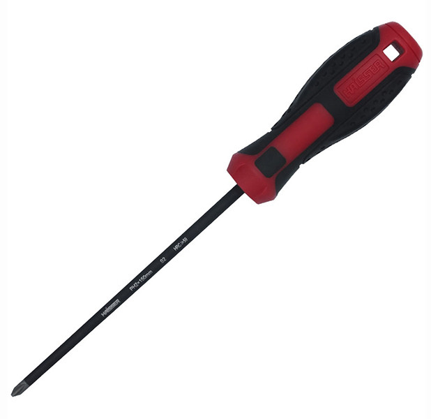 Викрутка хрестоподібна PH2x100 ручки двокомпонентні Haisser 49124