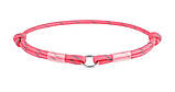 Шнурок для адресника Waudog з паракорду світловідбивний рожевий S 25 - 45 см, фото 2