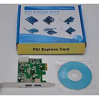 Контроллер Atcom PCI-E USB 3.0 NEC 2ports (14939)