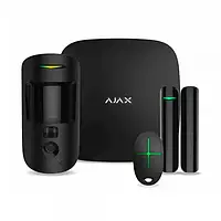 Комплект сигнализации Ajax StarterKit Cam Plus Black 4G (LTE)