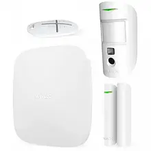Комплект сигналізації Ajax StarterKit Cam Plus White 4G (LTE)