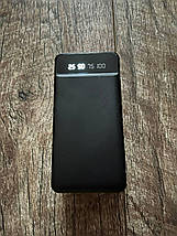 Зовнішній акумулятор Power Bank XO PR164 30000mAh, Вбудований ліхтарик, фото 6