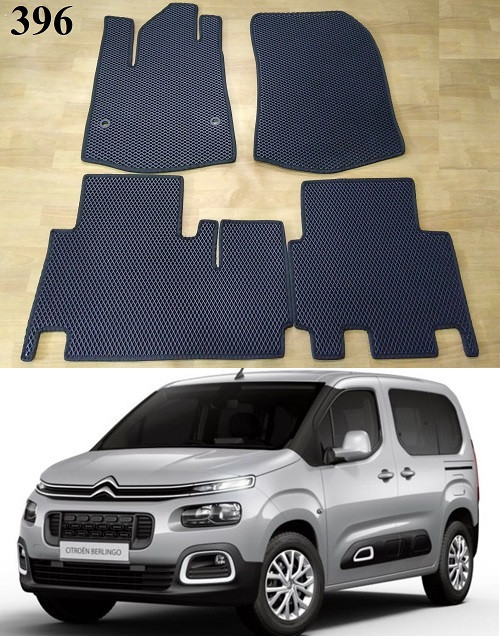 Килимки ЕВА на Citroen Berlingo III '18-, з центральним підлокітником